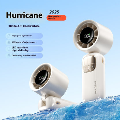 Semiconductor Refrigeration High-speed Handheld Fan Usb Outdoor Portable Folding Mini Fan