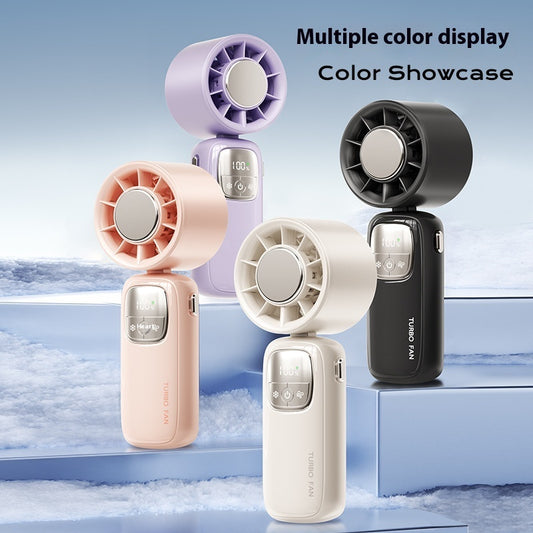 Semiconductor Refrigeration High-speed Handheld Fan Usb Outdoor Portable Folding Mini Fan